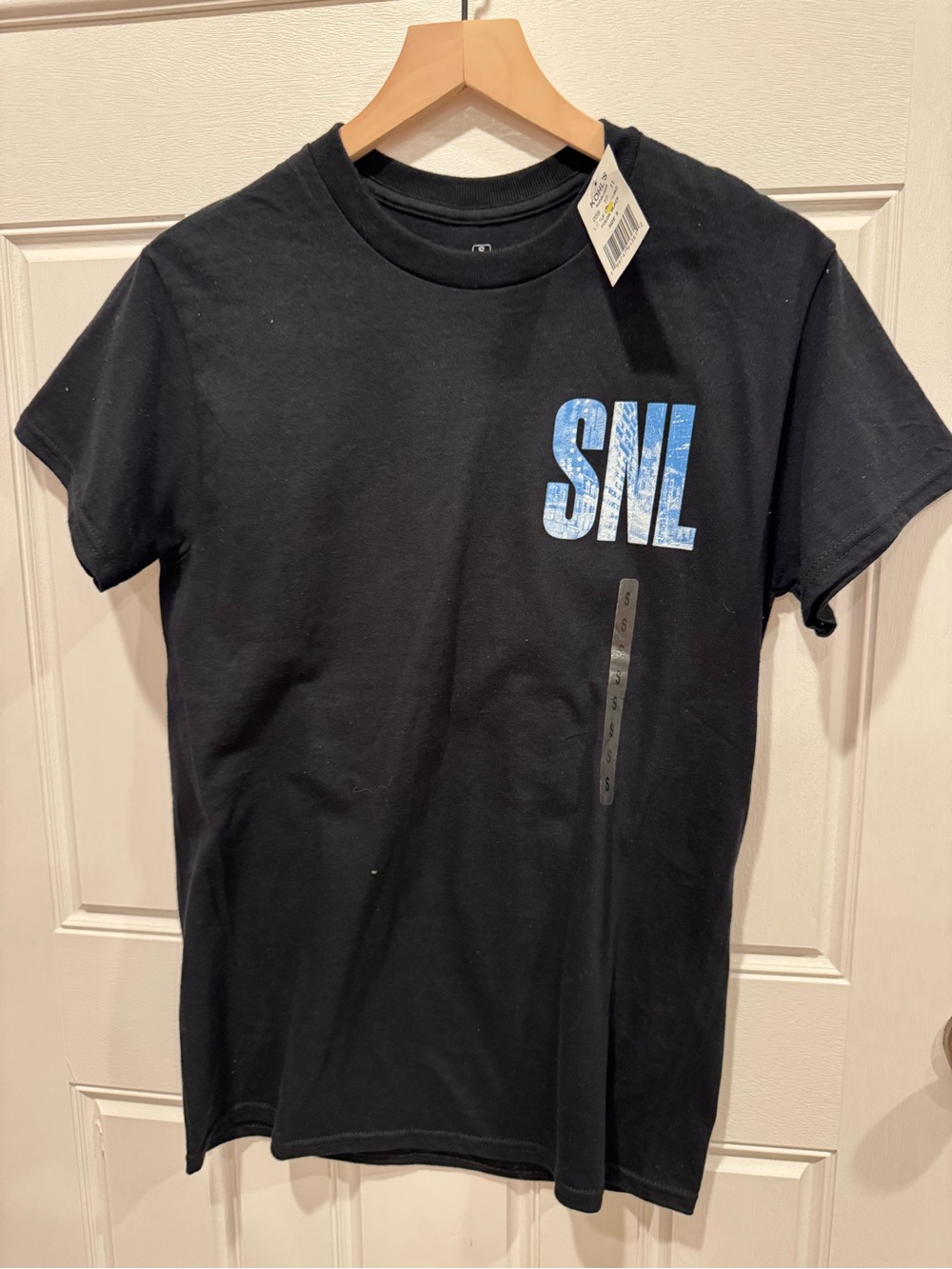 Ripple Junction Black SNL Tee with Blue Logo